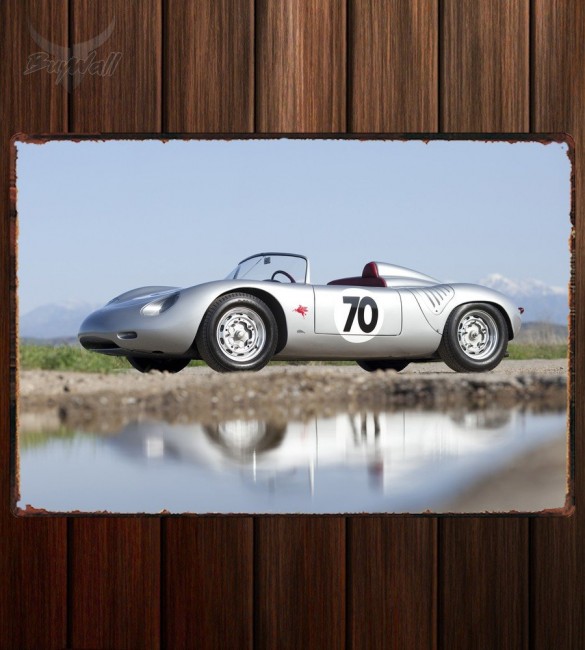 Металлическая табличка Porsche 718 RS61 Spyder Металлическая табличка Porsche 718 RS61 Spyder